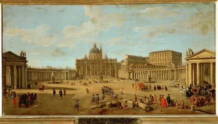 Sankt Peterskyrkan i Rom, ca 1700-1710 (målning på duk)