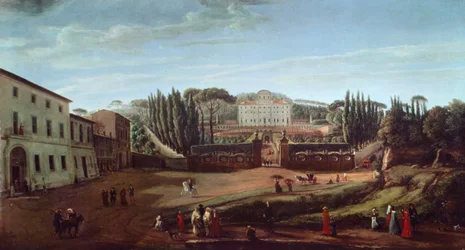 Villa Aldobrandini (olja på duk)