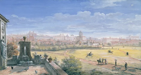Utsikt över Rom, 1665