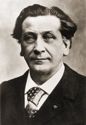 François Coppée (1842-1908), fransk poet och dramatiker, fotograferad av Nadar.