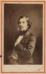 Porträtt av Eugene Delacroix 1798-1863, 1858.