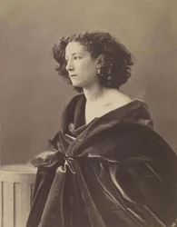 Porträtt av Sarah Bernhardt 1844-1923, 1864