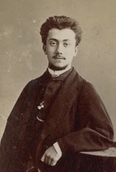 Porträtt av kompositören Alexandre Luigini 1850-1906.