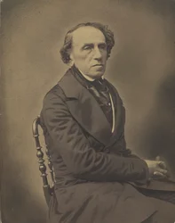 Porträtt av kompositören Giacomo Meyerbeer 1791-1864, 1853-1854.
