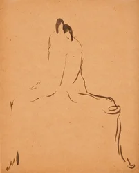 Två figurer, c. 1908.