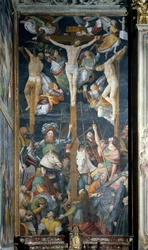 Crucifixion, fresk, av Gaudenzio Ferrari (1475-1546)