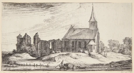 Utsikt mot kyrkan i slottet