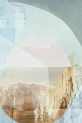 Abstrakt bergsvattenfall