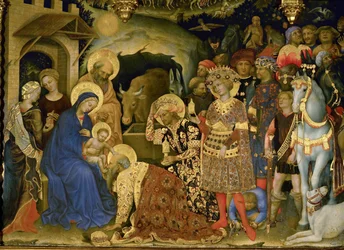 The Adoration of the Magi (tempera på trä)