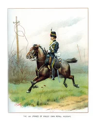The 10th Prince of Wales Own Royal Hussars, c1890.