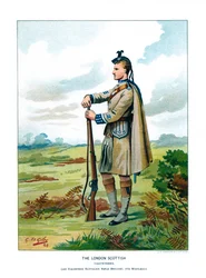 The London Scottish, c1890.