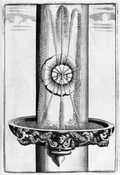 Dekorativ fontändesign, 1664