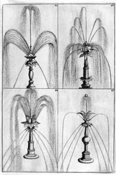 Dekorativ fontändesign, 1664