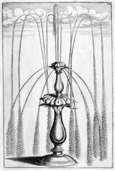 Dekorativ fontändesign, 1664