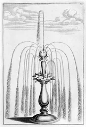 Dekorativ fontändesign, 1664