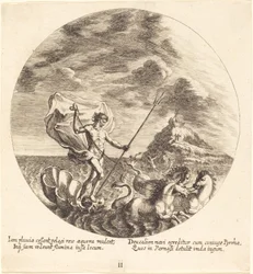 Deucalion och Pyrrha Land på Parnassus
