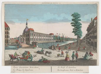 Utsikt över börsen i Rotterdam Die Kauffmanns Börse zu Rotterdam (titel på objekt) Rotterdam (serietitel)