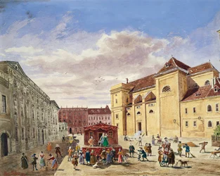 Utsikt över Freyung, Wien