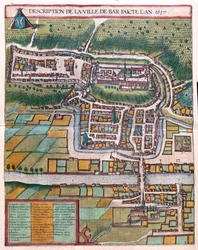 Bar le Duc, Frankrike - i "Civitates Orbis Terrarum" av Georg Braun, Köln 1617