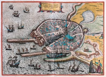 Flenish, Belgien - i "Civitates Orbis Terrarum" av Georg Braun, Köln 1617