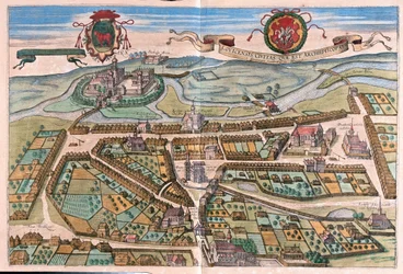 Lowicz, Polen - i "Civitates Orbis Terrarum" av Georg Braun, Köln 1617