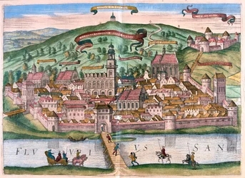 Przemysl, Polen - i "Civitates Orbis Terrarum" av Georg Braun, Köln 1617