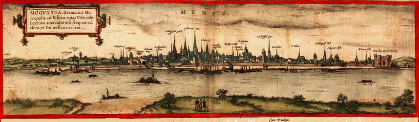 Utsikt över Mainz, 1572