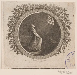 Titelvinjett till S. Richardson: "Miss Clarissa Harlowes historia", del sex