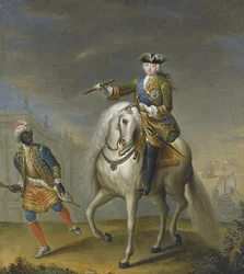 Kejsarinnan Elisabeth 1709-1762 med en arabisk pojke