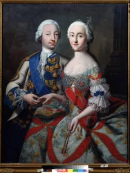 Porträtt av storhertig Piotr Feodorovich (som senare blev Peter III av Ryssland