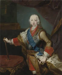 Porträtt av tsaren Peter III av Ryssland 1728-1762