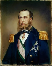 Ärkehertig Ferdinand Max, senare kejsare Maximilian av Mexiko, avrättad 1867 av mexikanska republikanska revolutionärer under Juarez Garcia ... (pastell)