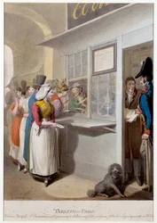 Den offentliga författaren till Kungliga slottets litografi av George Emanuel Opitz (1775-1841) 1800-talets Paris, Musee Carnavalet