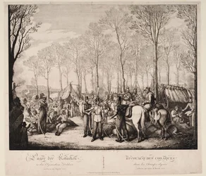 Kosackernas bivack på Avenue des Champs-Elysées i Paris april 1814, 1814