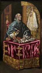 Saint Ildefonso, ca 1603-1614 (olja på duk)