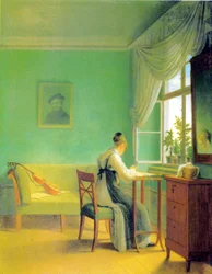 Broderi kvinna