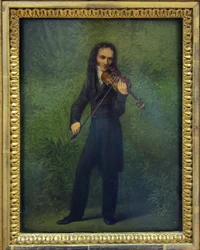 Porträtt av Niccolò Paganini 1782-1840, 1830-1831