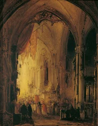 Procession i en katedral