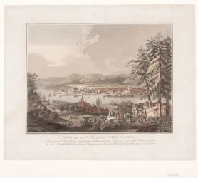 Utsikt över staden Kristiania