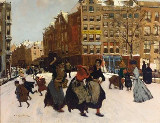 Vinter i Amsterdam, ca 1898