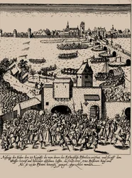 Fettmilch-uppgången. Utvisning av judarna från Frankfurt den 23 augusti 1614, ca. 1616-1617.