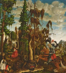 St. George räddar prinsessan från draken, 1520