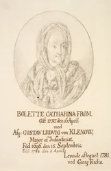 Porträtt av Bolette Catharina From
