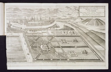 De nya trädgårdarna i Cremsier, prins-biskopens residens, publicerade ca 1700