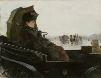 Dam i Landau, Paris. Omkring 1881-83