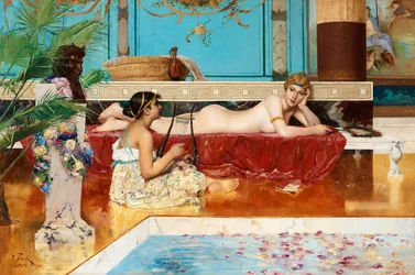 De romerska baden, 1882