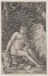 Cephalus och Procris, från The Greek Heroines, 1539., 1539.