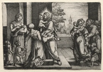 Kristus med små barn, ca. 1548.