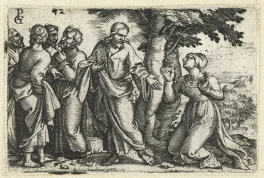 Kristus botar kvinnan med en blodström Life of Christ (serietitel)