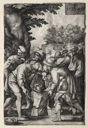 Joseph sänkt i en brunn, 1546.